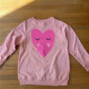 NWOT Pink Heart Valentines Sweatshirt